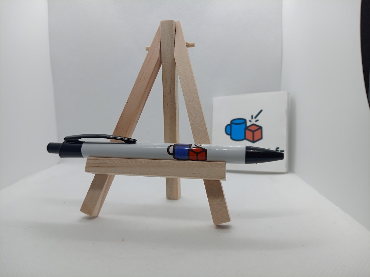 ✒️2 Stylos à clip en aluminium personnalisables – 14 × 1 cm