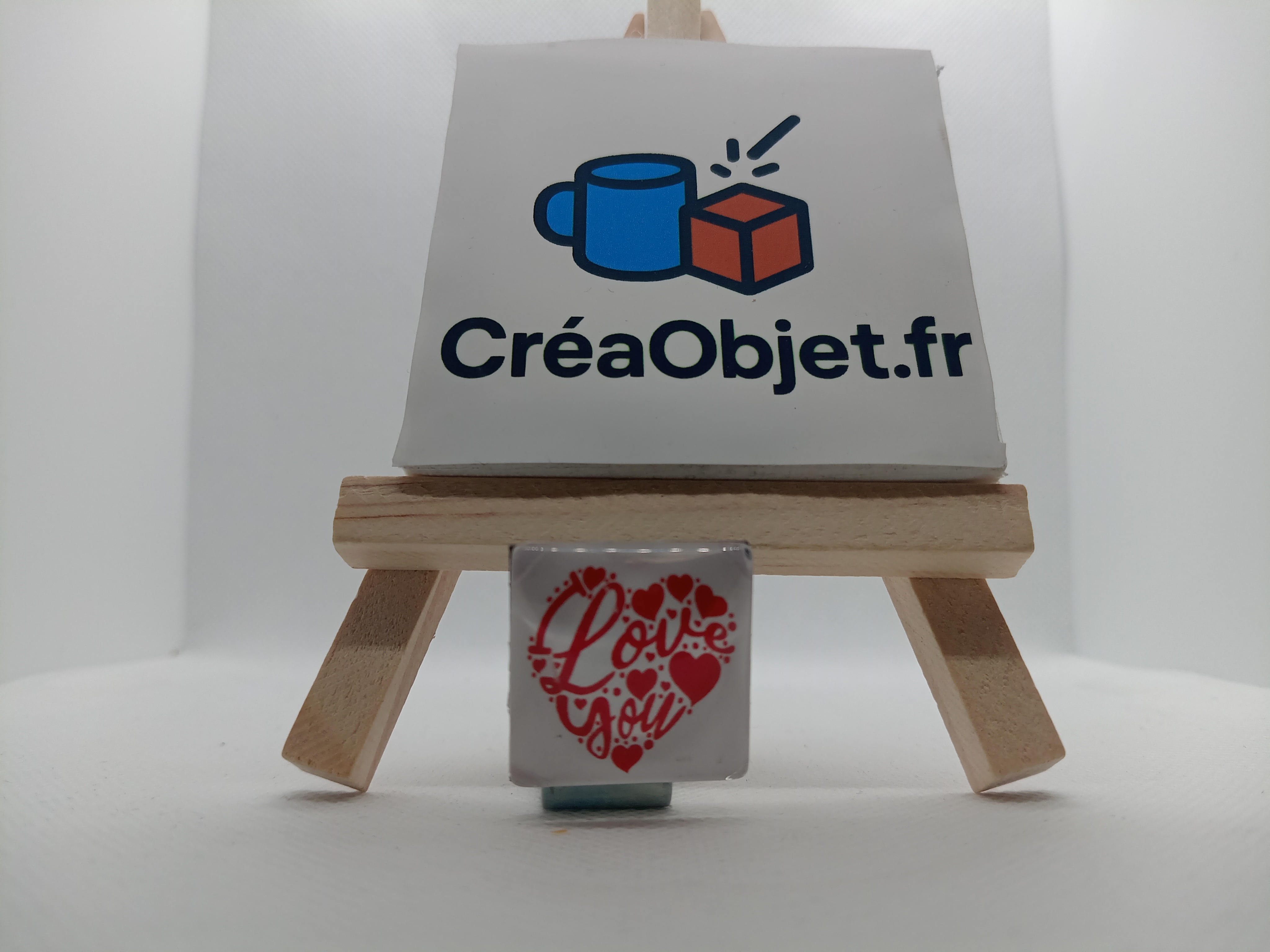 🧲 Ensemble de 3 Aimants Personnalisables en Verre avec Dôme Cabochon