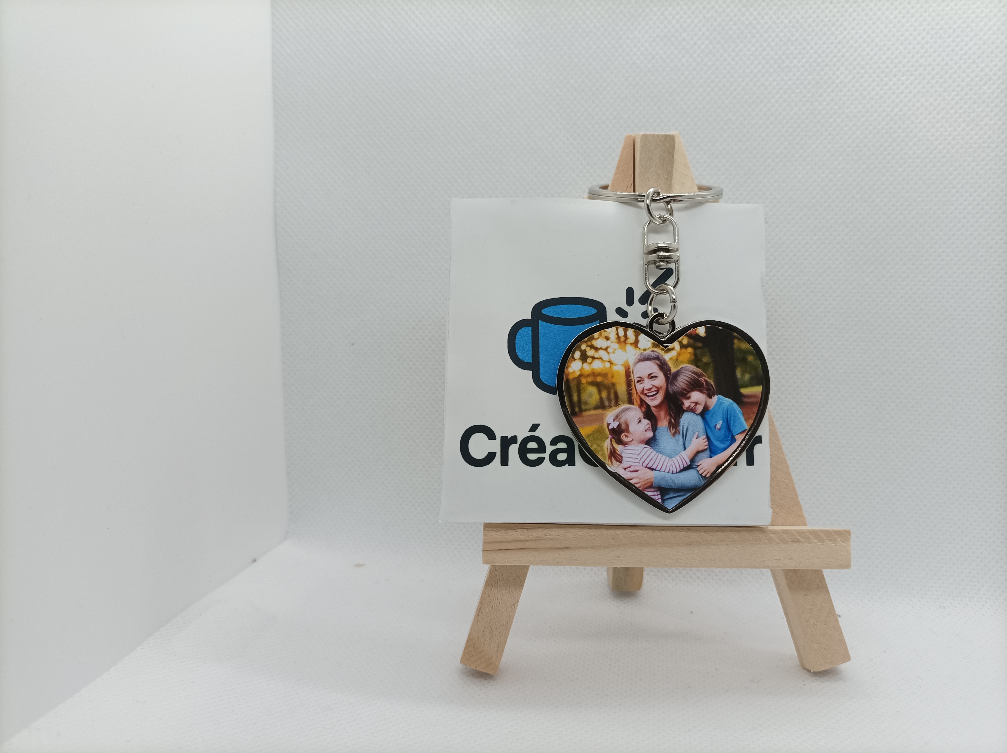 ❤️ Porte-Clés Personnalisable en Forme de Cœur